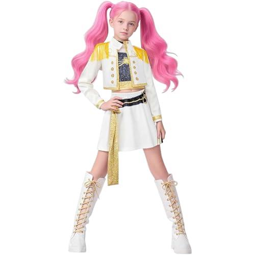 NerYuo 𝙆-𝙥𝙤𝙥 Demon Kostüm Kinder, Rumi Mira Zoey K Pop Cosplay Rollenspiel Uniform Komplettes Set Halloween Party Karneval Outfits für Frauen von NerYuo