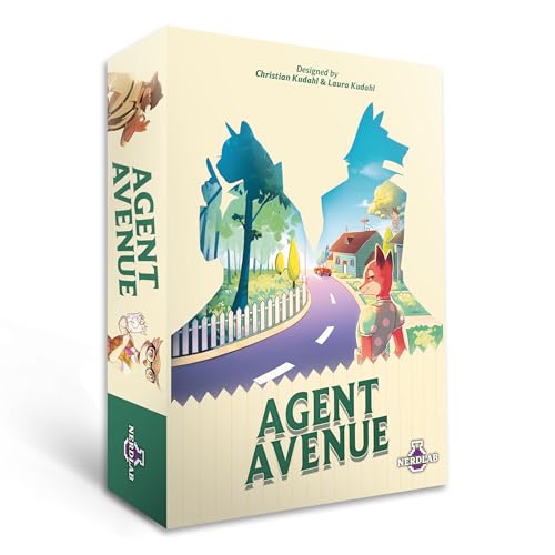 Agent Avenue (English Version) - Strategy Card Game, 2-4 Players, 10-15 Min, 8+ Years, on The Recommendation List for Spiel des Jahres 2025 von Nerdlab Games