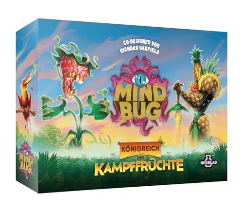 Nerdlab Games Mindbug: Königreich der Kampffrüchte, Strategisches Kartenspiel, 2 Spieler, Ab 8 Jahren, 15-25 Min. Spielzeit von Nerdlab Games