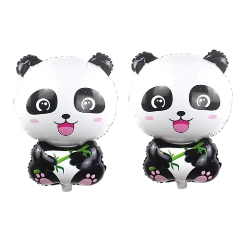 Nereds 2 x Panda-Luftballons, Panda-Geburtstagsparty-Dekorationen für Geburtstag, Babyparty, Dschungelsafari-Tiere, Motto-Party-Dekorationen Nereds 2 x Panda-Luftballons, Panda-Geburtstagsparty-Dekorationen für Geburtstag, Babyparty, Dschungelsafari-Tiere, Motto-Party-Dekorationen von Nereds