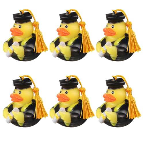 Nereds 6 lustige Enten zum Schulabschluss, Mini-Entenspielzeug, Badespielzeug für Kuchendekoration, Geschenk, Gastgeschenke, Feier, Dekoration, Poolparty Nereds 6 lustige Enten zum Schulabschluss, Mini-Entenspielzeug, Badespielzeug für Kuchendekoration, Geschenk, Gastgeschenke, Feier, Dekoration, Poolparty von Nereds