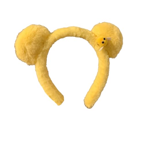 Nereds Gelbes Plüsch-Bär-Ohren-Haarband, realistische Tierohren, Stirnbänder für Halloween und Weihnachtsfeier Nereds Gelbes Plüsch-Bär-Ohren-Haarband, realistische Tierohren, Stirnbänder für Halloween und Weihnachtsfeier von Nereds