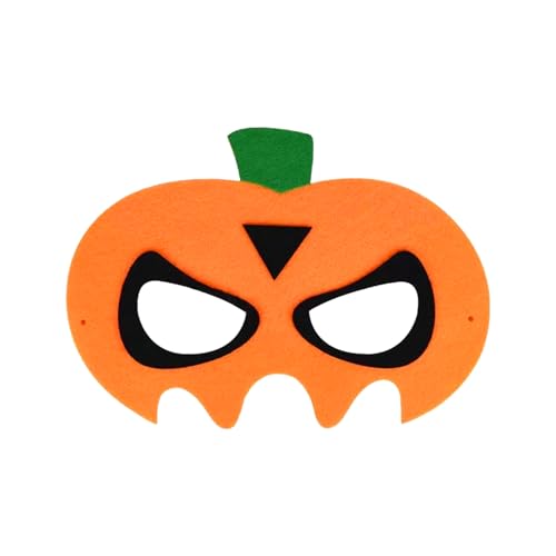Nereds Halloween-Filzmasken, Filz, elastisch, Cartoon-Maske für Party, Maskerade, Geburtstage, Motto-Party-Gastgeschenke (Kürbis) von Nereds