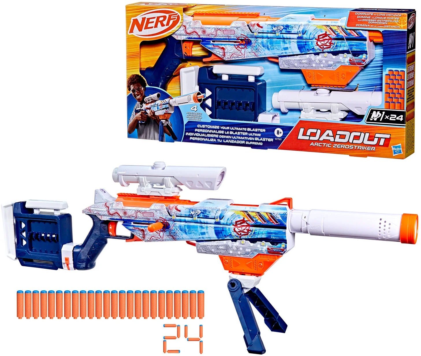 Nerf N Series BlasterLoadout Arctic Zerostriker Nerf N Series BlasterLoadout Arctic Zerostriker von Nerf