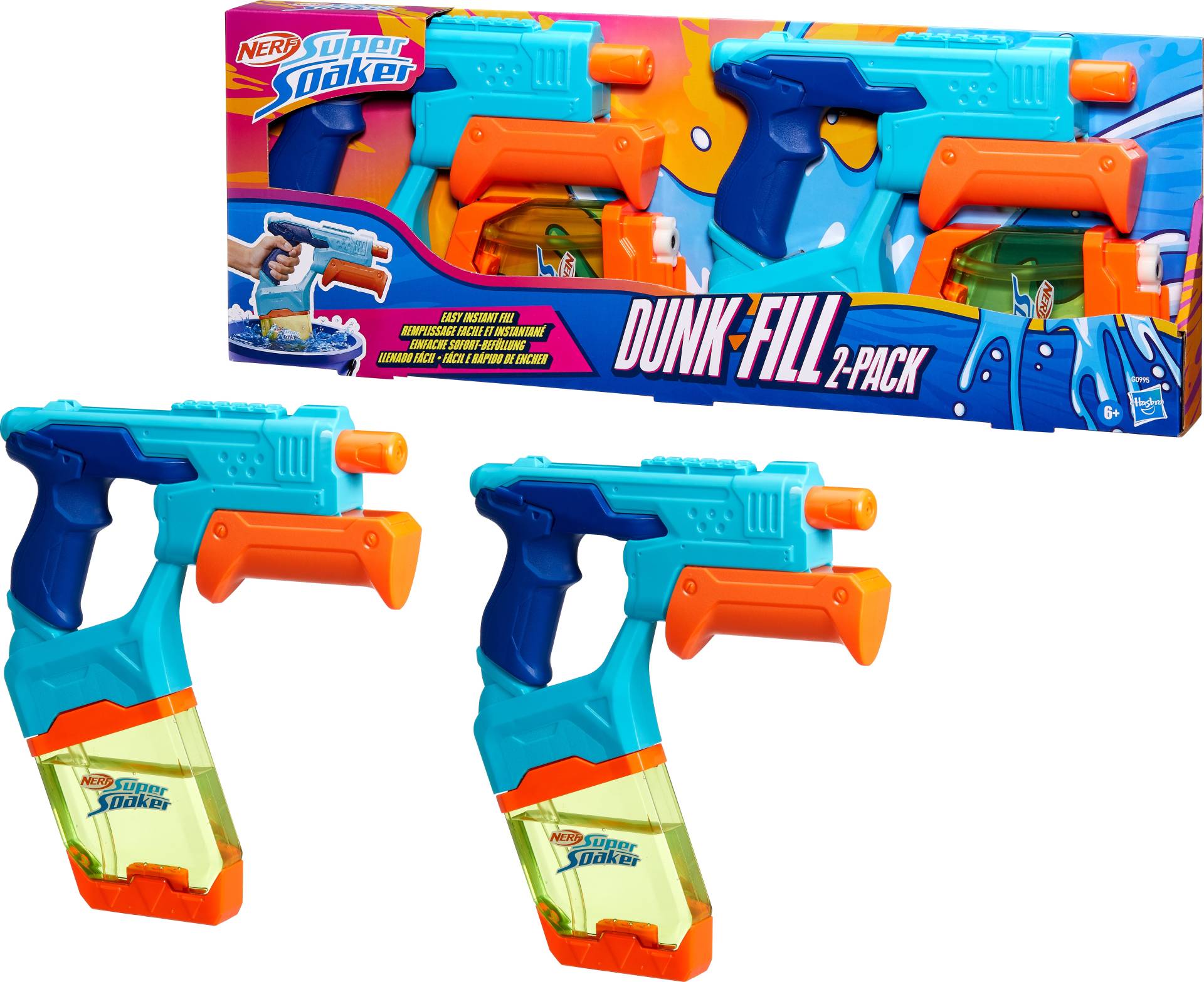 Nerf Super Soaker Wasserpistole Dunk Fill 2er-Pack Nerf Super Soaker Wasserpistole Dunk Fill 2er-Pack von Nerf