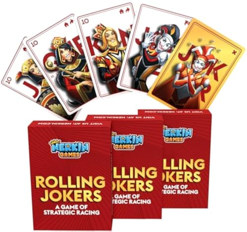 Jokers and Marbles Kartenspielkarten, beste Karten für Marmorspiel aus Holz für Erwachsene und Familie, Vintage-Brettspiele mit neuer Wendung, 2-8 Spieler, 60 von Nerkin Games