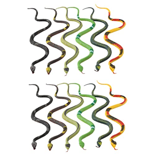 Neroyaner Gefälschte Schlangen Gummischlangen Realistische Schlangenspielzeug Regenwald Reptile falsche Schlange für Party bevorzugt Gartenprops 12 PCs Neroyaner Gefälschte Schlangen Gummischlangen Realistische Schlangenspielzeug Regenwald Reptile falsche Schlange für Party bevorzugt Gartenprops 12 PCs von Neroyaner