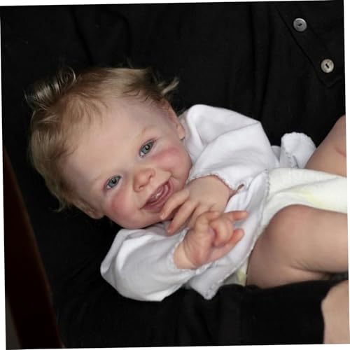 Neroyaner Reborn-Kleinkindpuppen 20 Zoll realistische Neugeborenen-Babypuppe weiche Silikon-Babypuppen mit blonden Haaren und Kleidung Rollenspiel-Spielzeuggeschenke Neroyaner Reborn-Kleinkindpuppen 20 Zoll realistische Neugeborenen-Babypuppe weiche Silikon-Babypuppen mit blonden Haaren und Kleidung Rollenspiel-Spielzeuggeschenke von Neroyaner