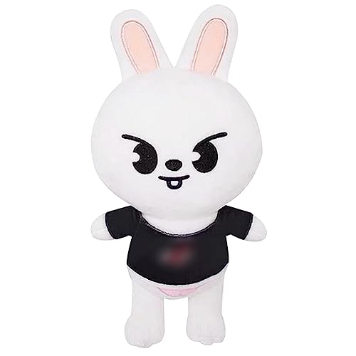 Nesloonp Stray Skz Plushies Weißer Hase Plüschtier Stray Kaninchen Kuscheltier Süße Plüschpuppe Für Kinder Tier Plüschtier Gefülltes Kissen Kuscheltiere Für Erwachsene Jungen Mädchen(20 cm) von Nesloonp