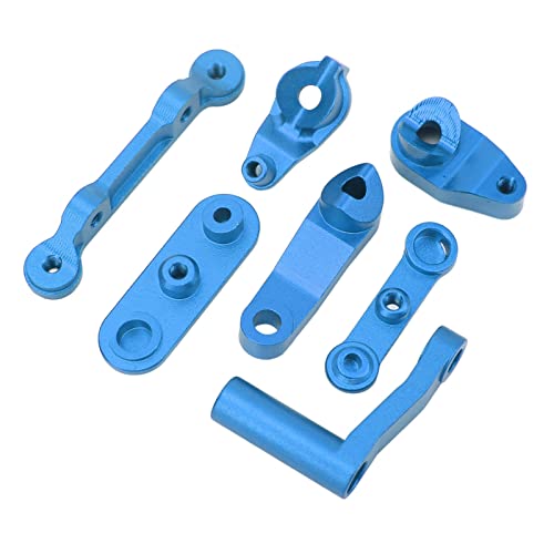 NestNiche Lenkkurbelsatz aus Aluminiumlegierung, Upgrade-Teile Für RC-Lenkbaugruppe, RC-Truck-kompatibel Für LOSI Baja Ro(Blau) von NestNiche