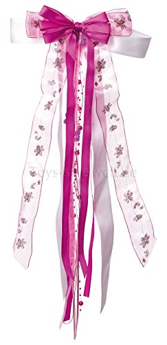 Nestler 2030 Schleife Schultüten Mädchen Jungen Verschluß Schmuck Deko: Farbe: weiß-Rose-pink Nestler 2030 Schleife Schultüten Mädchen Jungen Verschluß Schmuck Deko: Farbe: weiß-Rose-pink von Nestler