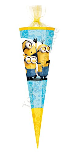 Nestler 6857490 - Schultüte 6 eckig Minions, mit Tüll, 85 cm Nestler 6857490 - Schultüte 6 eckig Minions, mit Tüll, 85 cm von Nestler