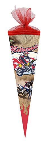 Nestler Schultüte Motocross Zuckertüte Einschulung Schulanfang Schule: Größe: 22 cm rund Nestler Schultüte Motocross Zuckertüte Einschulung Schulanfang Schule: Größe: 22 cm rund von Nestler