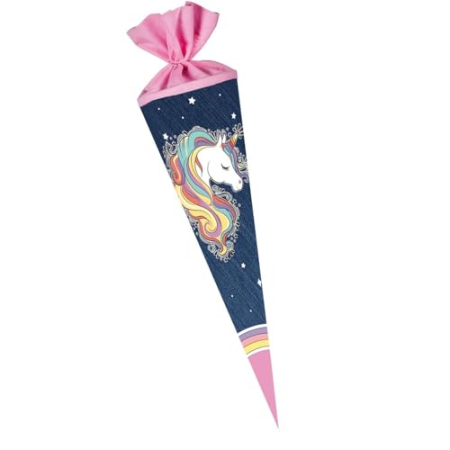 Nestler Schultüte Regenbogen Unicorn 70cm Zuckertüte rund Schulanfang Mehrfarbig Einhorn Nestler Schultüte Regenbogen Unicorn 70cm Zuckertüte rund Schulanfang Mehrfarbig Einhorn von Nestler