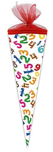 Nestler Schultüte Zahlenmonster Zuckertüte Einschulung Schulanfang Schule: Größe: 35 cm rund Nestler Schultüte Zahlenmonster Zuckertüte Einschulung Schulanfang Schule: Größe: 35 cm rund von Nestler