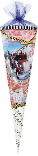 Nestler Truck Trucks LKW Auto Schultüte Zuckertüte 85cm Tüllverschluß incl. Schleife Nestler Truck Trucks LKW Auto Schultüte Zuckertüte 85cm Tüllverschluß incl. Schleife von Nestler