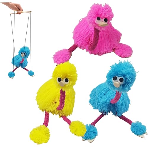 NethCasti 3pcs Marionette Puppen Yarn Strauß Puppe mit farbenfroh NethCasti 3pcs Marionette Puppen Yarn Strauß Puppe mit farbenfroh von NethCasti