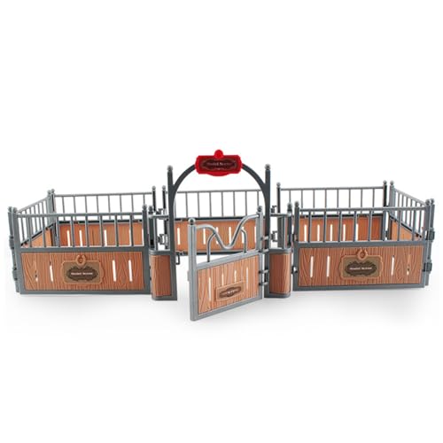 NethCasti Pferd Stallset Zaun 17.3x7.9x5.9 'Realistisches Plastik -Pferdestestset Spielset Zaun imaginärer und kreativer Bildungspersonalzubehör für Liebhaber NethCasti Pferd Stallset Zaun 17.3x7.9x5.9 'Realistisches Plastik -Pferdestestset Spielset Zaun imaginärer und kreativer Bildungspersonalzubehör für Liebhaber von NethCasti