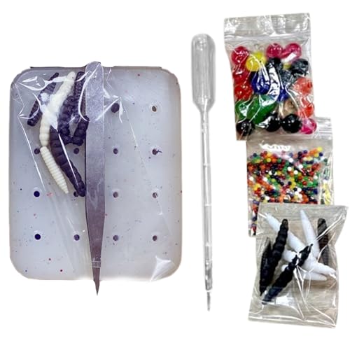 Pickle Popping Toy Realistic Stress Relief Blackhead Toy mit 30 großen Perlen, mehr als 200 kleinen Perlen und 8 Käfern lustige Squeez für lebenslustige Freunde von NethCasti