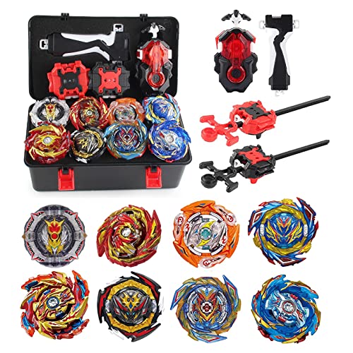 Netoke Gyros Kreisel Set, 4D Kampfkreisel Modell Speed Kreisel Mit Für Weihnachten, Geburtstag - 8 X Tops + Gyros Launcher CW Netoke Gyros Kreisel Set, 4D Kampfkreisel Modell Speed Kreisel Mit Für Weihnachten, Geburtstag - 8 X Tops + Gyros Launcher CW von Netoke