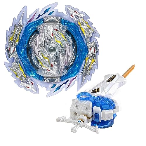 Netoke Gyros Kreisel Set, 4D Metall Fusion Kampf Kreisel, Mit Battling B-200 Heiliges Schwert Launcher LR Geschenk-Set, Modelle: B-189 von Netoke