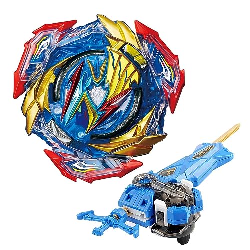Netoke Gyros Kreisel Set, 4D Metall Fusion Kampf Kreisel, Mit Battling B-200 Heiliges Schwert Launcher LR Geschenk-Set, Modelle: B-193 Netoke Gyros Kreisel Set, 4D Metall Fusion Kampf Kreisel, Mit Battling B-200 Heiliges Schwert Launcher LR Geschenk-Set, Modelle: B-193 von Netoke