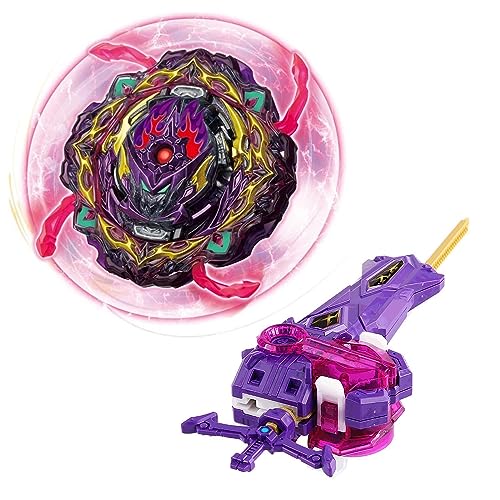 Netoke Gyros Kreisel Set, 4D Metall Fusion Kampf Kreisel, Mit Battling B-200 Heiliges Schwert Launcher LR Geschenk-Set, Modelle: B-206 Netoke Gyros Kreisel Set, 4D Metall Fusion Kampf Kreisel, Mit Battling B-200 Heiliges Schwert Launcher LR Geschenk-Set, Modelle: B-206 von Netoke