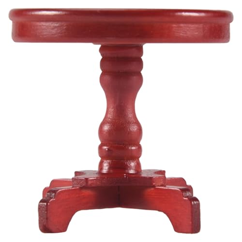 Nettoppo 1/12 Puppenhaus HolzmöBel Miniatur Runder Tisch von Nettoppo