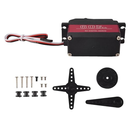 Nettoppo 1 StüCk DS5160 60Kg 8,4 V Hoch Spannungs wasserdichte Digitale Servo für 1: 5 RC Auto SAVOX-0236 XL 5T Roboter Arm 270 Servo von Nettoppo