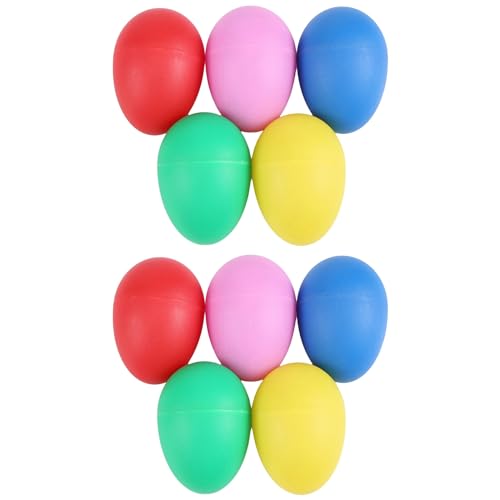 Nettoppo 10Er Pack Kunststoff Percussion Musikinstrument Spielzeug Ei Maracas Shaker Nettoppo 10Er Pack Kunststoff Percussion Musikinstrument Spielzeug Ei Maracas Shaker von Nettoppo