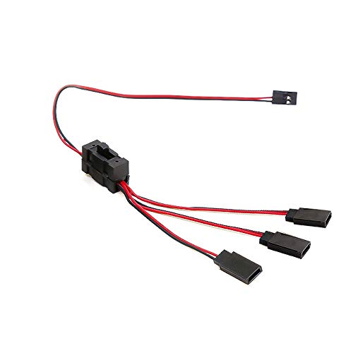 Nettoppo 1PCS RC Servo Extension 1 Bis 3 Y Drahtkabel LED Lichtsteuerung Netzschalter für JR Futaba RC Modell von Nettoppo