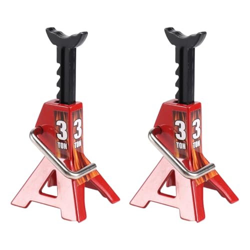 Nettoppo 2 StüCke 1/10 RC Autos Metall Jack Steht Reparatur Werkzeug 2 Teile/Satz RC Crawler Klettern Auto Reparatur Werkzeug Diecasts Fahrzeuge Modell Teile Zugang, 3 T von Nettoppo