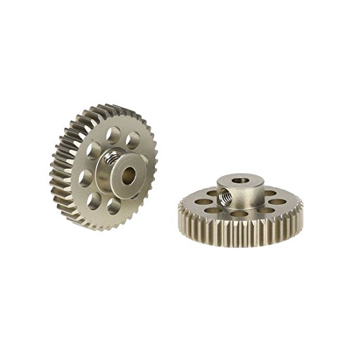 Nettoppo 2 StüCke 48DP 3,175Mm 40 T Ritzel Motor Getriebe für RC Auto Brushed Brushless Motor von Nettoppo