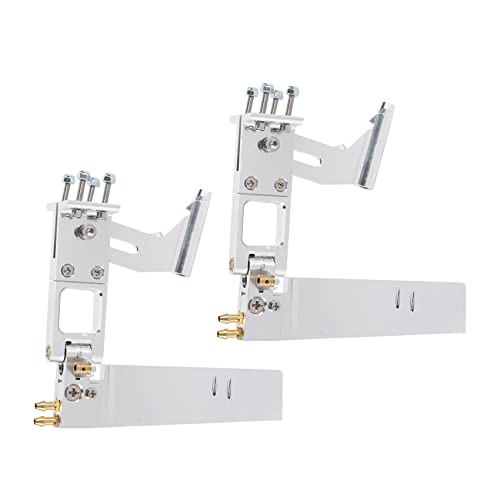 Nettoppo 2 StüCke Wasser Absorbierende Ruder Aluminium Saugruder mit Schwanz 4 mm Wellen Halterung für CAT RC Jet Boote Teile von Nettoppo