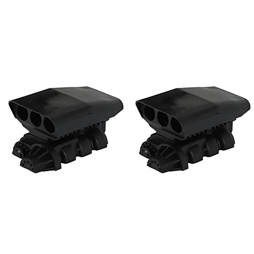 Nettoppo 2X 1/10 RC Crawler Simulation Motor Luft Einlass Abdeckung für Trx4 D90 Axial Scx10 Wraith 90046 90018, Schwarz Nettoppo 2X 1/10 RC Crawler Simulation Motor Luft Einlass Abdeckung für Trx4 D90 Axial Scx10 Wraith 90046 90018, Schwarz von Nettoppo