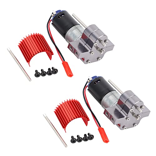 Nettoppo 2X 370 GebüRsteter Motor + KüHlköRper Getriebe Satz Aus Aluminium mit Stahl ZahnräDern für C14 C24 B14 B24 Nettoppo 2X 370 GebüRsteter Motor + KüHlköRper Getriebe Satz Aus Aluminium mit Stahl ZahnräDern für C14 C24 B14 B24 von Nettoppo