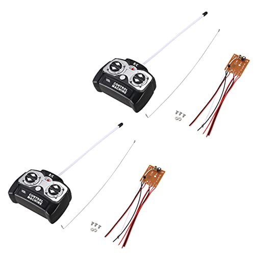 Nettoppo 2X 5Ch 27 MHz Fernbedienung Einheit Empfänger Platine + Fernbedienung für Rc Tank Auto Spielzeug Radio System von Nettoppo