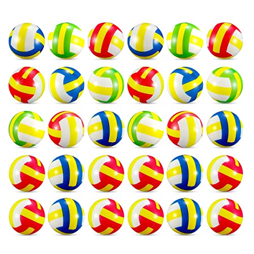 Nettoppo 30 StüCk Mini-Volleyball-StressbäLle 2,36-SportbäLle Mini-Volleyball-Spielzeug für Kinder zum Stressabbau, Partyspielzeug von Nettoppo