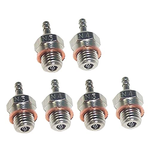 Nettoppo 3X N4 GlüHkerze Funken für 70117 1/10 1/8 RC Truck Nitro Motorteile von Nettoppo