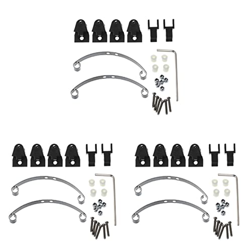 Nettoppo 3X StahlblattfederaufhäNgungssatz für B14 B16 B24 B36 Ural Q60 Q61 Q62 Q63 Q64 6X6 Schwarz von Nettoppo