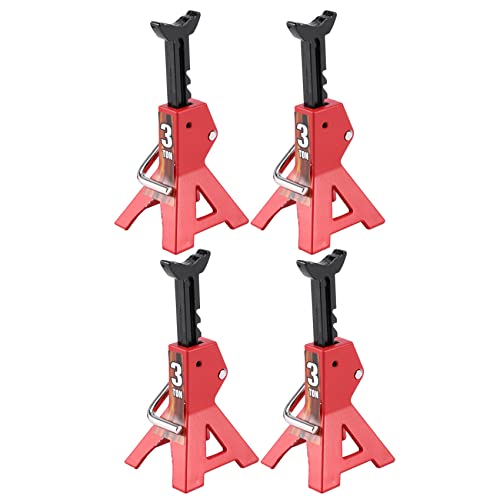 Nettoppo 4 StüCke 1/10 RC Autos Metall Jack Steht Reparatur Werkzeug RC Crawler Klettern Auto Reparatur Werkzeug Diecasts Fahrzeuge Modell Teile Zugang, 3 T von Nettoppo