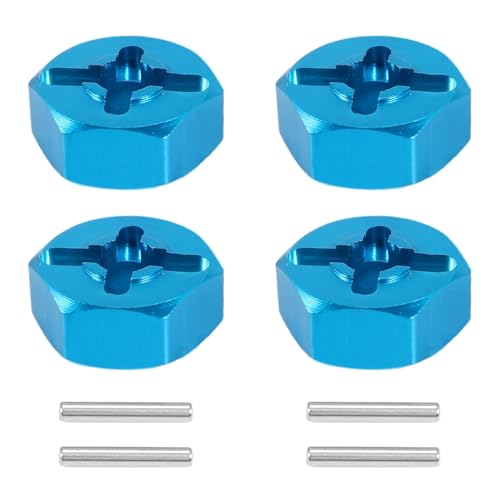 Nettoppo 4 StüCke Sechskant Combiner Felge Sechskant 7 Mm Upgrade 12 Mm Metall Adapter für 1/18 A949 A959 A969 A979 K929 1/10 Reifen von Nettoppo