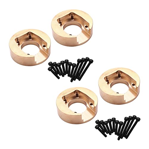 Nettoppo 4 Stück 110G Messing Gegengewicht Ausgleichsgewicht für CR3.4 KHAMBA CR1.8 Yucatan RC Crawler Auto Upgrade Teile von Nettoppo