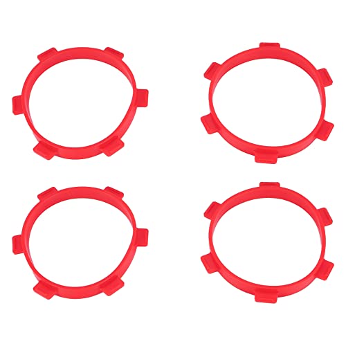 Nettoppo 4 Stuecke Gummi Reifen KlebebäNder Durchmesser 85Mm für RC Teile 1/8 1/10 Short Course Truck ZubehöR Werkzeuge Rot Nettoppo 4 Stuecke Gummi Reifen KlebebäNder Durchmesser 85Mm für RC Teile 1/8 1/10 Short Course Truck ZubehöR Werkzeuge Rot von Nettoppo