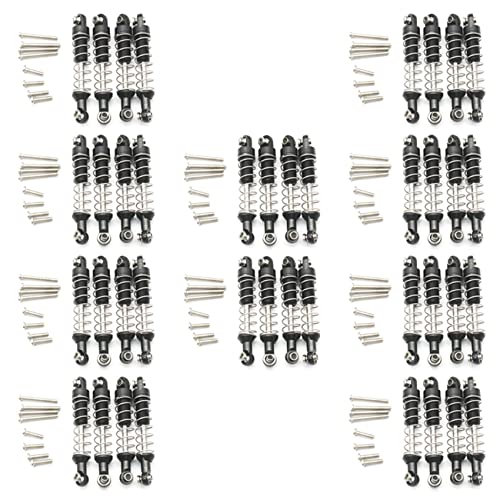 Nettoppo 40 Teiliger Metall Stoß Dämpfer für C14 C24 C34 Mn D90 D91 D96 D99 D99S Mn90 Mn99S Rc Auto Upgrade Teile, Schwarz von Nettoppo