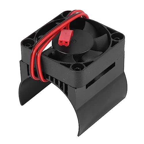 Nettoppo 42Mm Motor KüHlung LüFter KüHlköRper KüHlung für 1/10 E- E- Summit Arrma 1/8 Kraton Talion RC Auto,Schwarz von Nettoppo