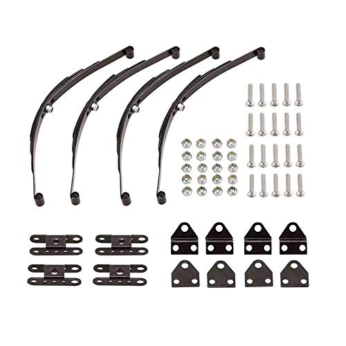 Nettoppo 4Pcs 1/10 Rock Crawler Hartfeder Federfederung Edelstahlstange für D90 Axial Truck von Nettoppo