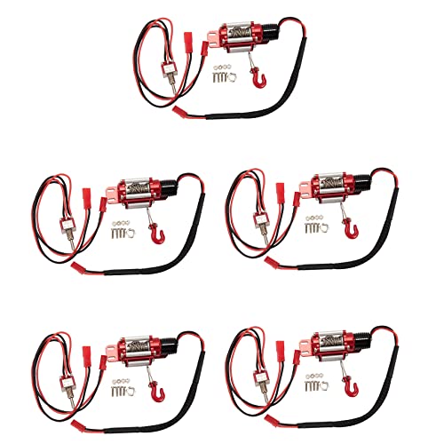 Nettoppo 5X RC Auto Metall Stahl Verdrahtet Automatische Simulierte Winde für 1/10 RC Crawler Auto Axial TRX4 SCX10 90046 D90 Nettoppo 5X RC Auto Metall Stahl Verdrahtet Automatische Simulierte Winde für 1/10 RC Crawler Auto Axial TRX4 SCX10 90046 D90 von Nettoppo