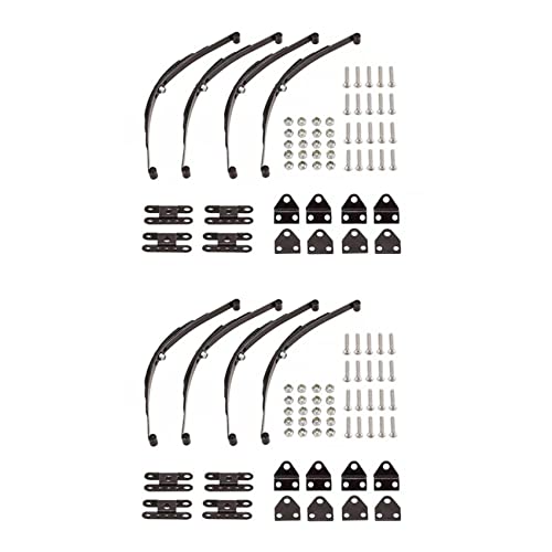 Nettoppo 8Pcs 1/10 Rock Crawler Hartfeder Federfederung Edelstahlstange für D90 Axial Truck von Nettoppo