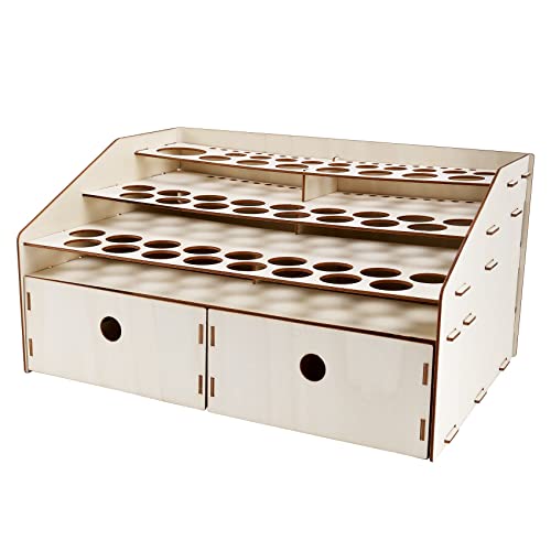 Nettoppo DIY Organizer Farbe Flaschen Display Rack Pinsel Halter Stehen Lagerung Modell Werkzeug von Nettoppo